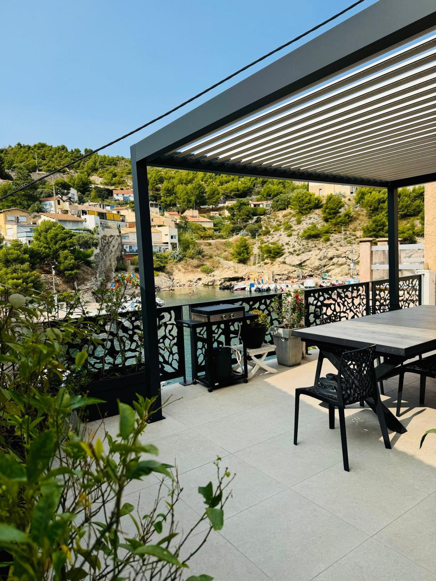 Cabanon Vue Mer L Ilette Niolon Cote Bleue Le Rove Exterior photo